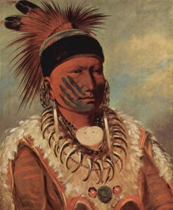 George Catlin-Peinture du Chef des Iowas