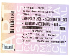 Ticket La Carène Astropolis